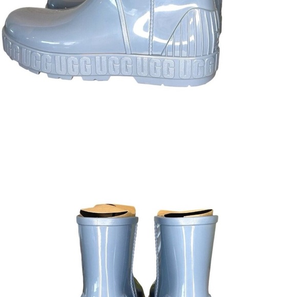 UGG Women Drizlita Rain Boots Shearling Lined Stormy Seas Grey Size 11 Women NEW - Picture 3 of 9